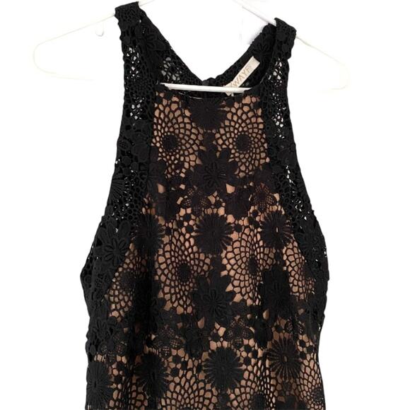 RARE RETIRED Wayf Black Lace Overlay Dress - Picture 2 of 7